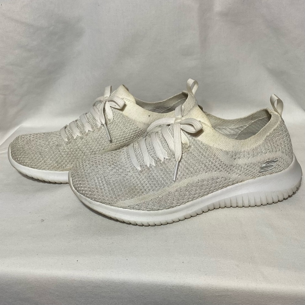 Skechers White Athletic Sneaker Women Size 7 1/2